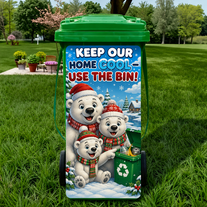 Funny Christmas Trash Bin Decoration™