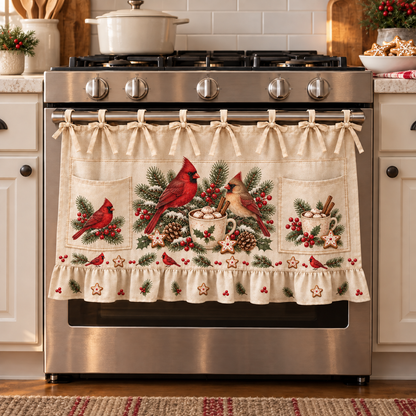🎄 Christmas Tie-On Pocket Curtain Collection