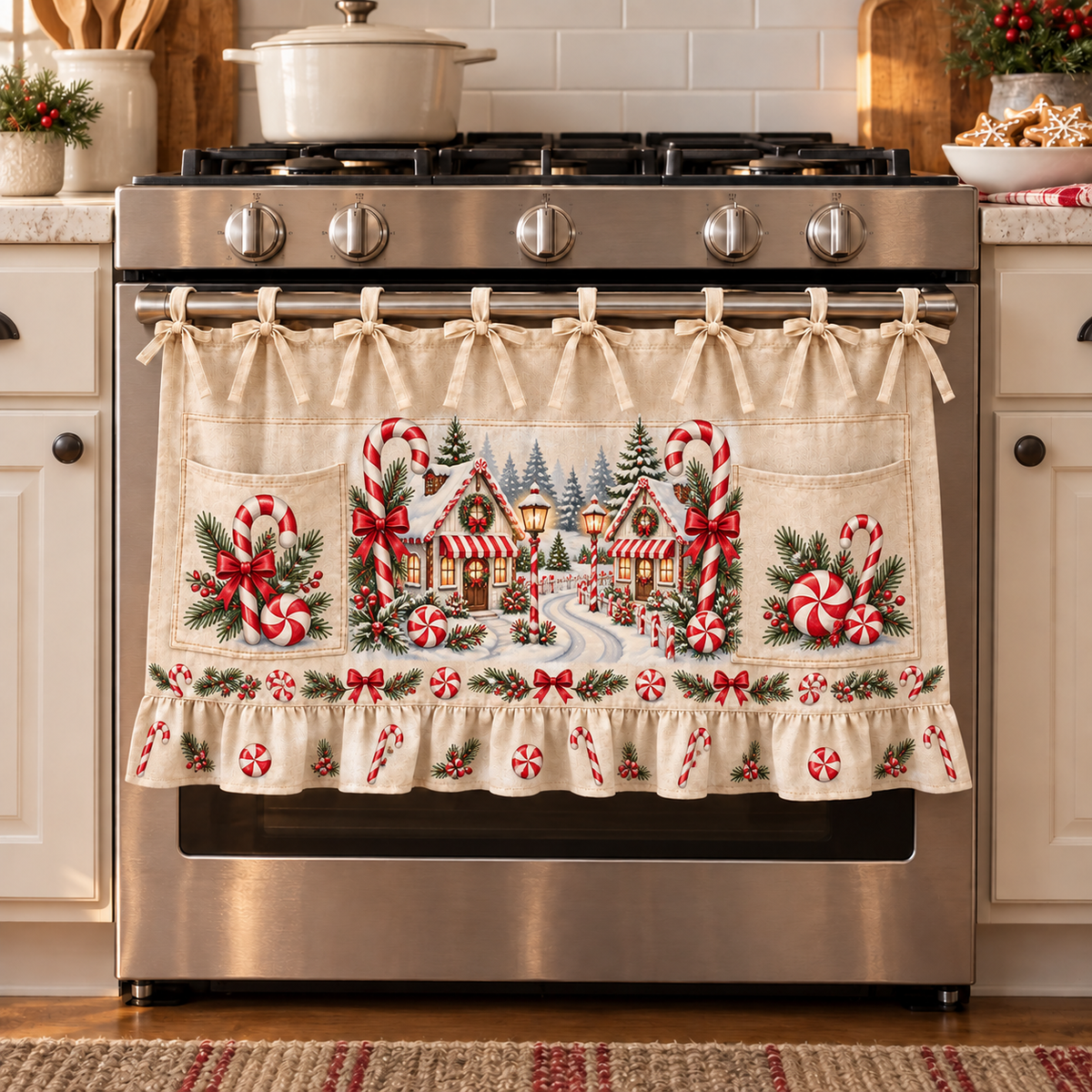 🎄 Christmas Tie-On Pocket Curtain Collection