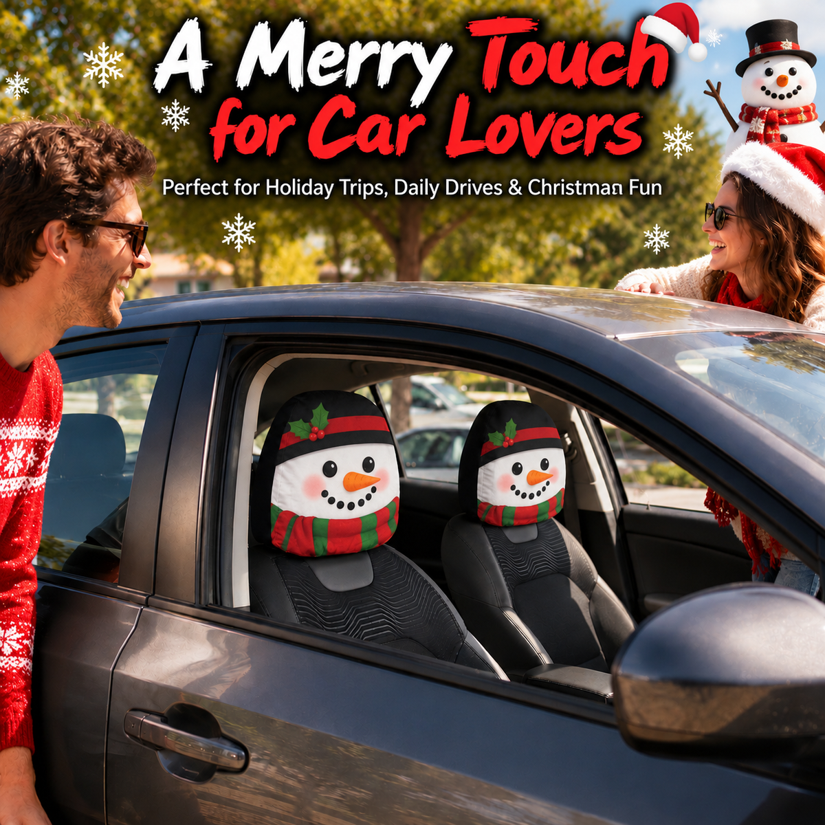 Christmas Character Car Headrest Cover Collection™