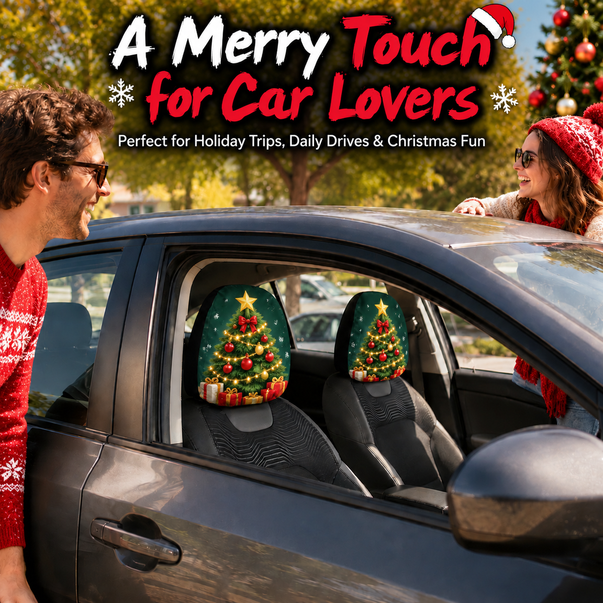 Christmas Character Car Headrest Cover Collection™