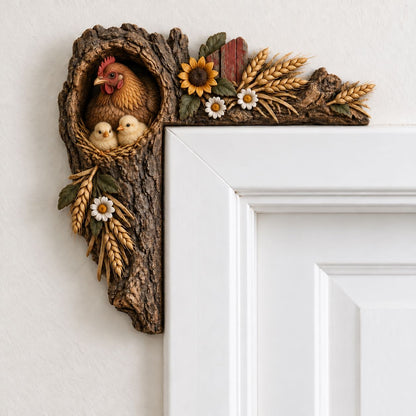 🎄✨ Cozy Christmas Woodland Door Frame Decor