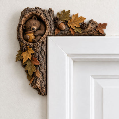 🎄✨ Cozy Christmas Woodland Door Frame Decor