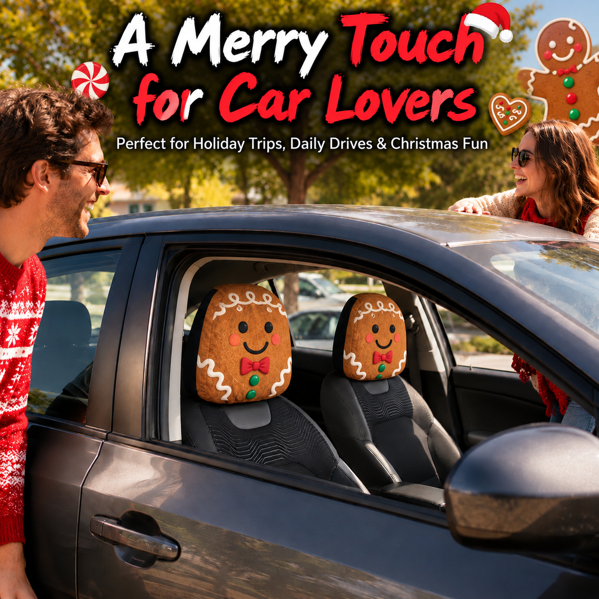 Christmas Character Car Headrest Cover Collection™