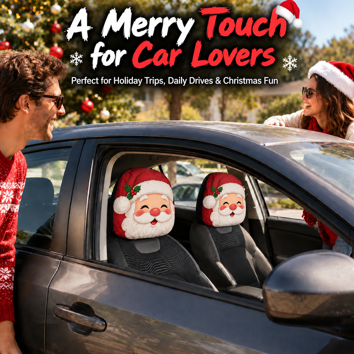 Christmas Character Car Headrest Cover Collection™