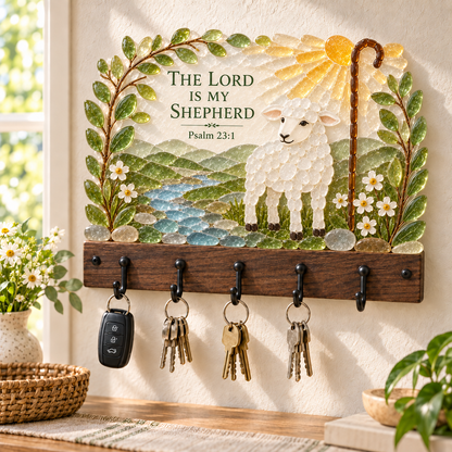 🔥LAST DAY 70% OFF - ✝️Heirloom Faith Sea Glass Key Holder Collection