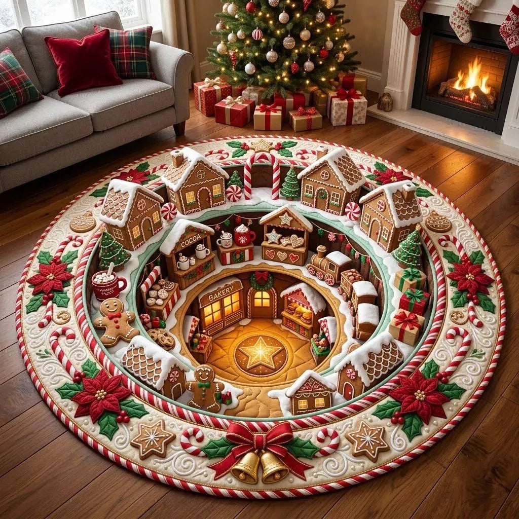 🎅3D Christmas Gnome Optical Illusion Rug | Fun & Festive Must-Have Home Décor