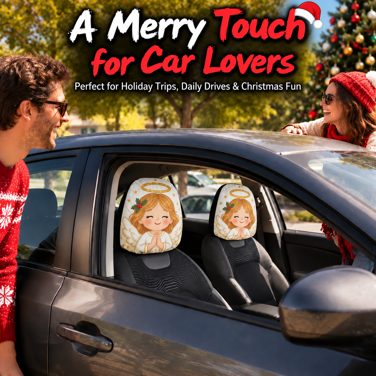Christmas Character Car Headrest Cover Collection™