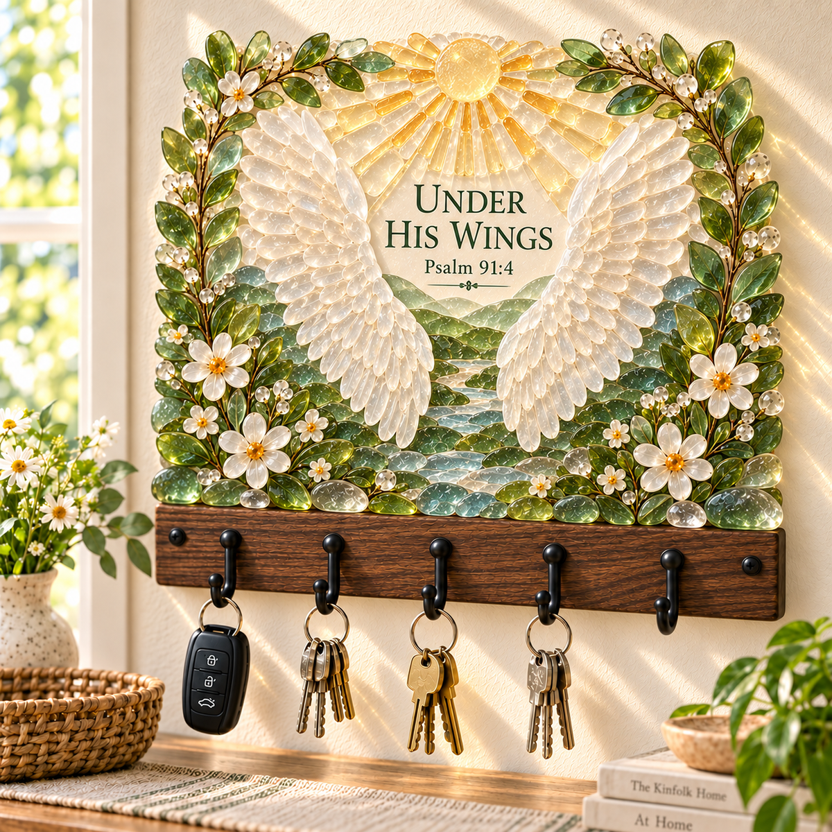 🔥LAST DAY 70% OFF - ✝️Heirloom Faith Sea Glass Key Holder Collection