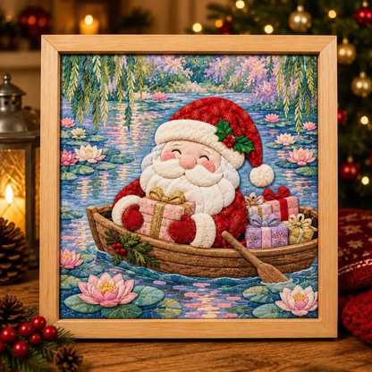 🎨 Santa’s Christmas Masterpieces No-Sew Fabric Art Collection