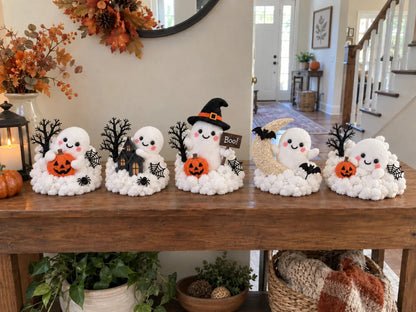 ⏳ Last Day 70% OFF – 👻 Glowing Ghost Staircase Decor | 5 Playful Halloween Characters for Railings, Mantels & Entryways 🎃