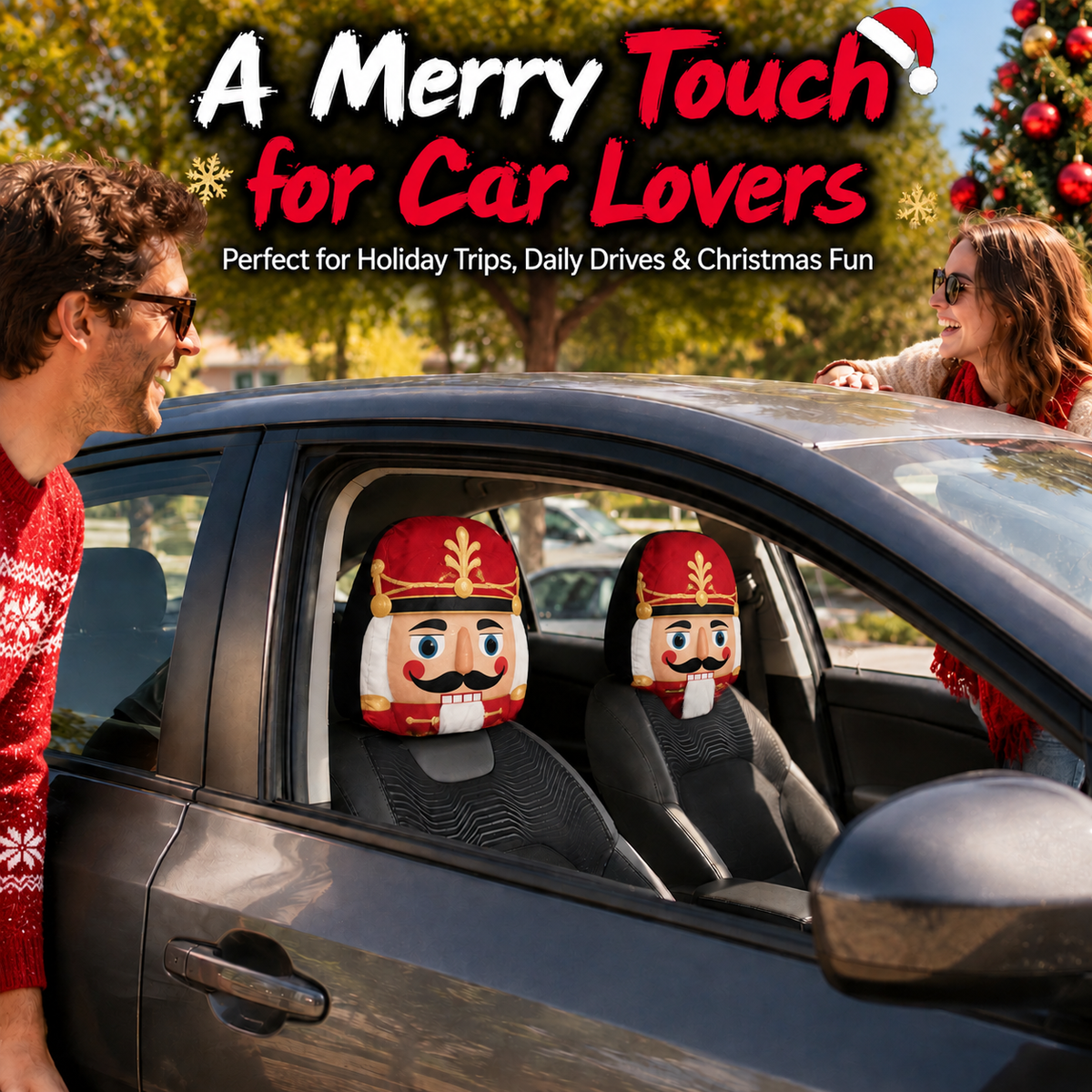 Christmas Character Car Headrest Cover Collection™