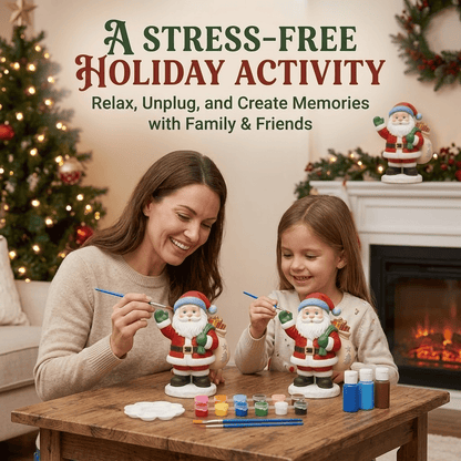 🔥Limited time 70% OFF -🎄- 🎨 Beginner-Friendly DIY Christmas Figurine Painting Kit | Create Your Own Festive Holiday Decorations 🎄💕
