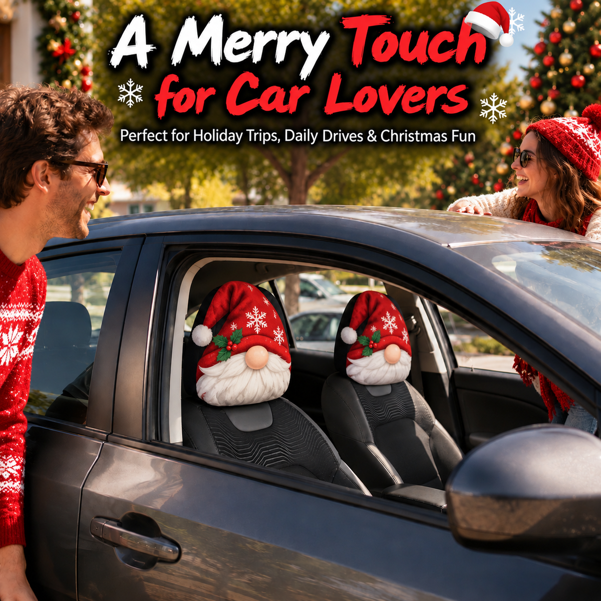 Christmas Character Car Headrest Cover Collection™