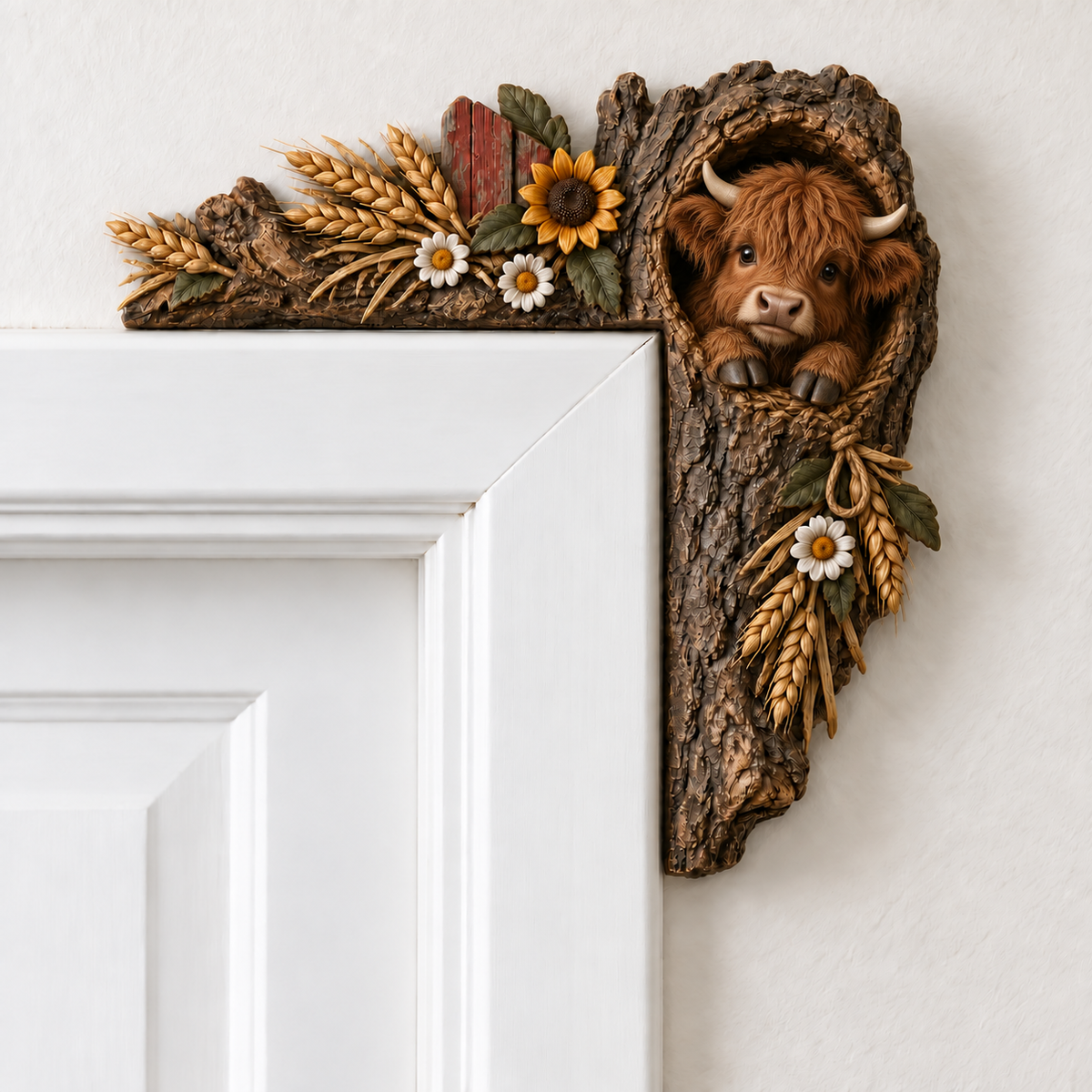 🎄✨ Cozy Christmas Woodland Door Frame Decor