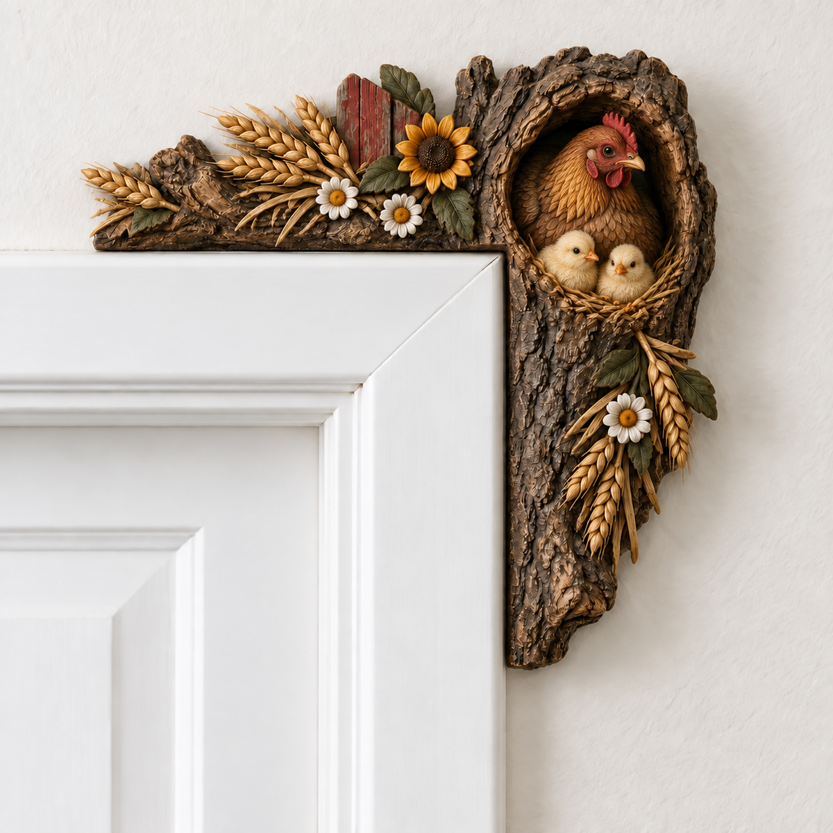 🎄✨ Cozy Christmas Woodland Door Frame Decor