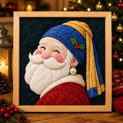 🎨 Santa’s Christmas Masterpieces No-Sew Fabric Art Collection