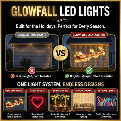 TODAY'S SPECIAL OFFER-50% OFF 🔥Christmas LED Curtain String Lights
