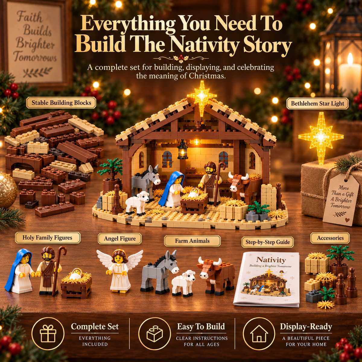 🔥Last Day 60% OFF🔥🌟The Nativity Story Building Block Set
