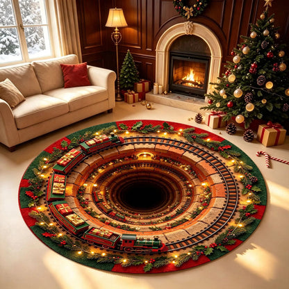 🎅3D Christmas Gnome Optical Illusion Rug | Fun & Festive Must-Have Home Décor