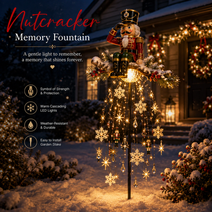 LAST DAY 70% OFF ❤️ Cardinal Memory Fountain – Lighted Christmas Remembrance Garden Decor