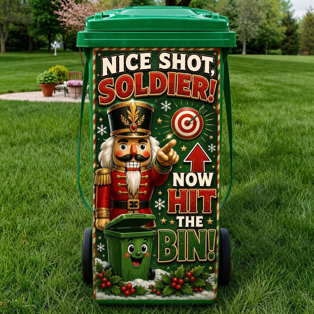 Funny Christmas Trash Bin Decoration™