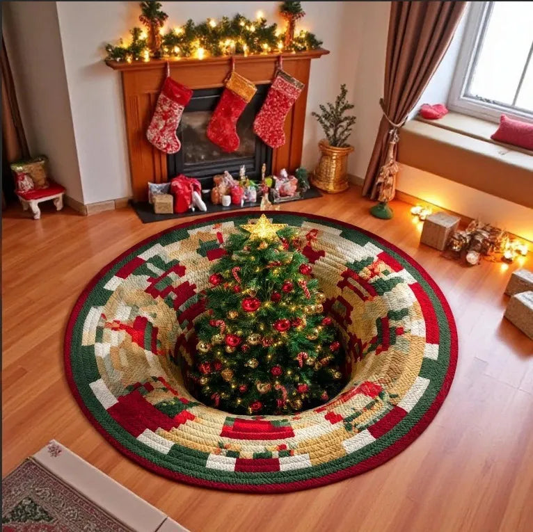 🎅3D Christmas Gnome Optical Illusion Rug | Fun & Festive Must-Have Home Décor