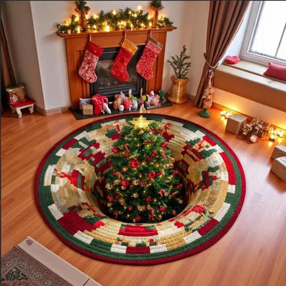 🎅3D Christmas Gnome Optical Illusion Rug | Fun & Festive Must-Have Home Décor