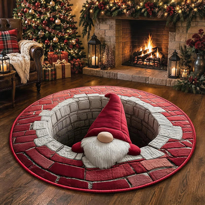 🎅3D Christmas Gnome Optical Illusion Rug | Fun & Festive Must-Have Home Décor