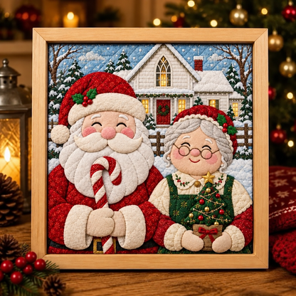 🎨 Santa’s Christmas Masterpieces No-Sew Fabric Art Collection