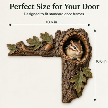 🎄✨ Cozy Christmas Woodland Door Frame Decor